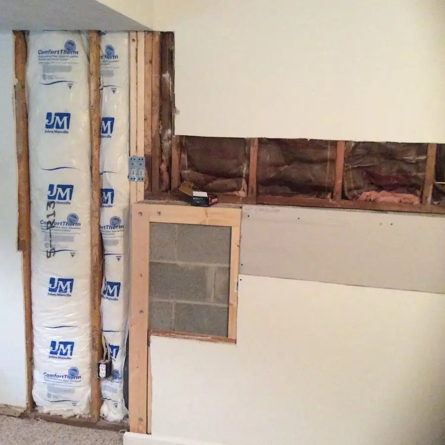 Wall insulation replacement during Odor Removal & Deodorization in Marlboro